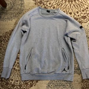Men's Nike Jordan Fleece crewneck sweater, gray